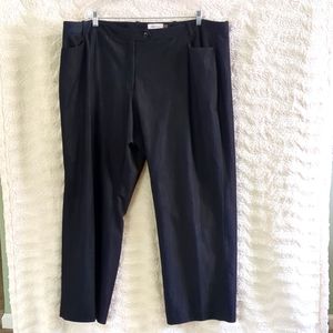 Calvin Klein Modern Fit Pants Sz 24W Trouser Slacks BLACK